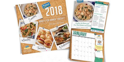 FREE Perdue 2018 Recipe Calendar