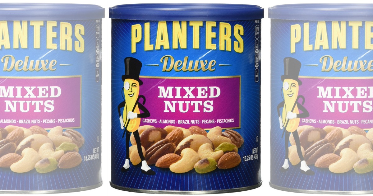 Amazon Planters Deluxe Mixed Nuts 15oz Canister Just 6.15 Shipped