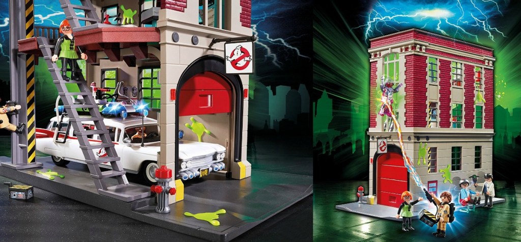 Ghostbusters Playmobil 9219 Firehouse 228 Piece Building Set