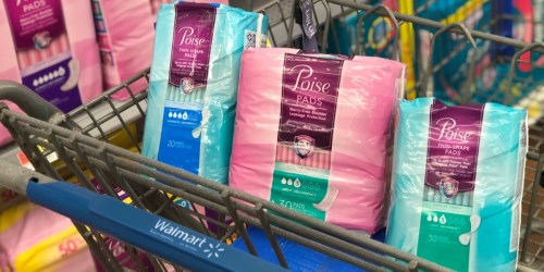 New $3/1 Poise Pads Coupon = as Low as $1.69 at Target & Walmart