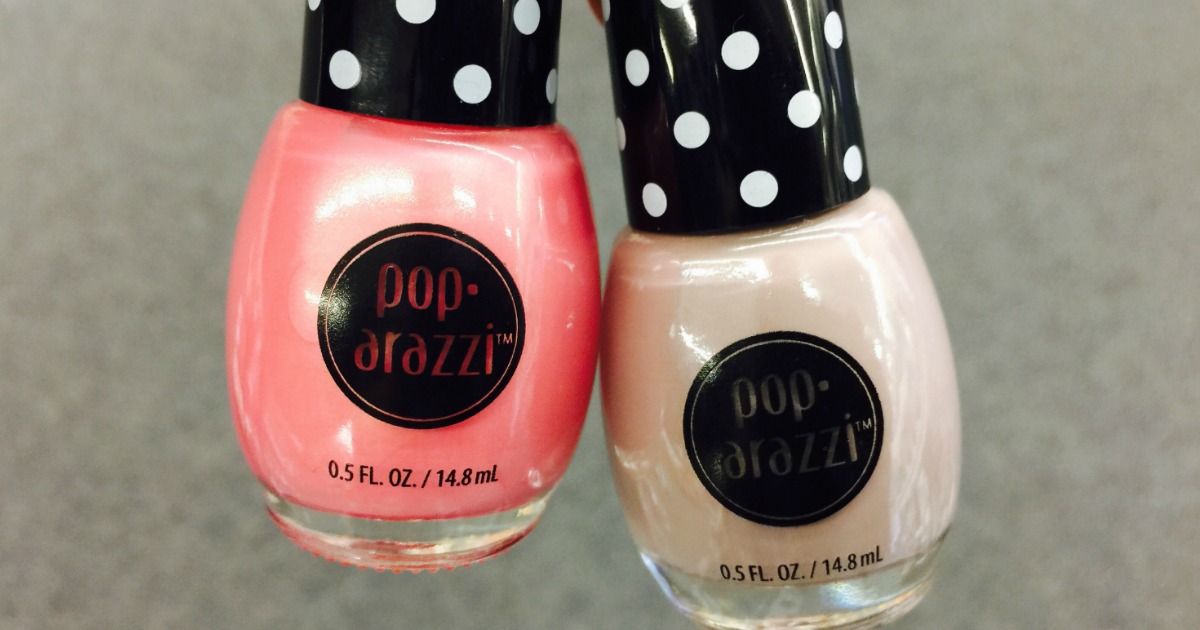 2 bottles of pop-arazzi nail polish in pink shades
