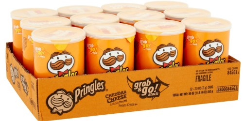 Amazon: Pringles Cheddar Cheese Grab and Go 12-Pack Only $6.26 Shipped (Just 52¢ Each)