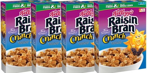 Amazon: FOUR Kellogg’s Raisin Bran Crunch Cereal BIG Boxes Only $3.96 (Ships w/ $25 Order)