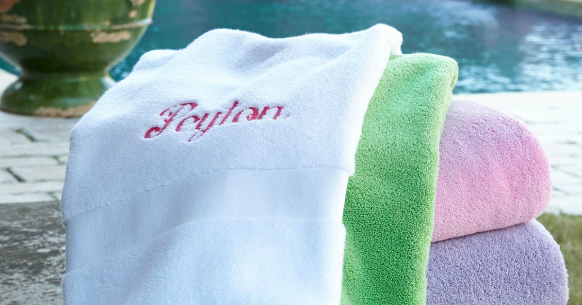 Ralph Lauren Monogrammed Wescott Towels 