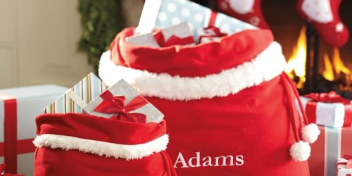 Pottery Barn Kids Personalized Santa Bags Just $13 Shipped + More