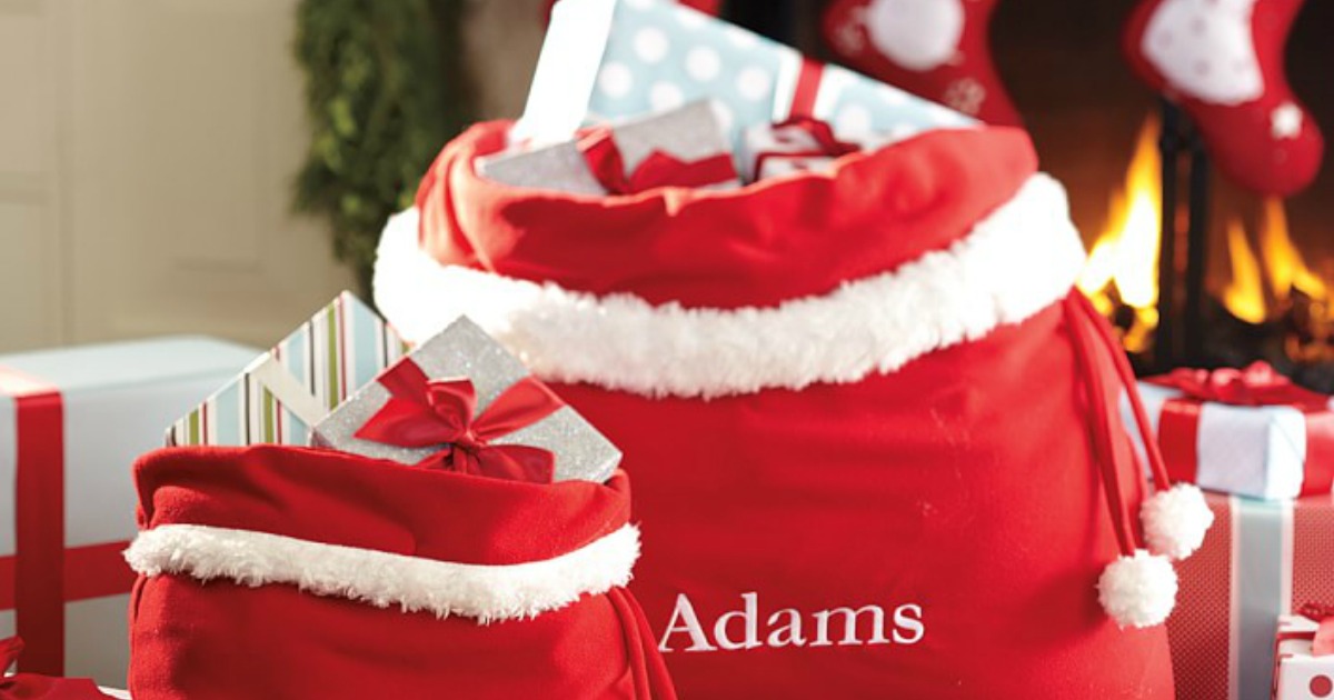 Pottery Barn Kids Personalized Santa Bags Just 13 Shipped More