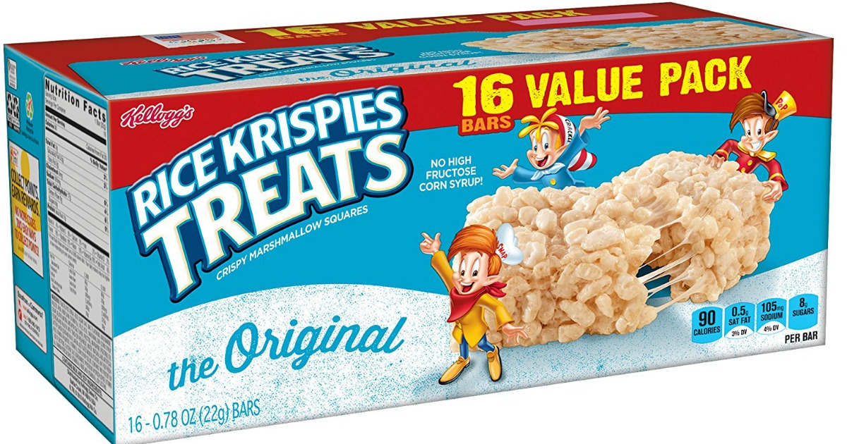Amazon: SIX Rice Krispies Treats 16-Count Boxes ONLY $13.19 Shipped ...