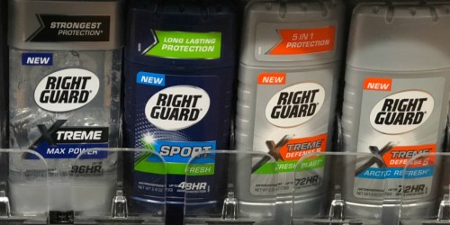 SIX Right Guard Sport Antiperspirant/Deodorants Just $8.97 Shipped (Only $1.49 Each)