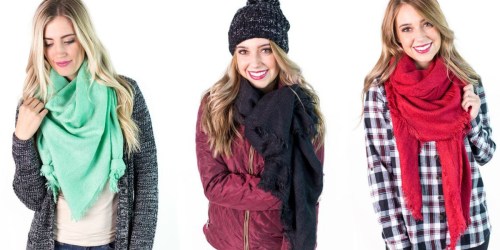 Solid Blanket Scarf Only $12.95 Shipped