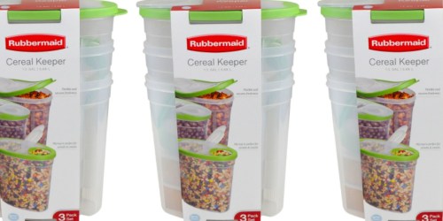Sam’s Club: Rubbermaid Cereal Keeper 3-Pack Only $6.98 (Regularly $13) + More