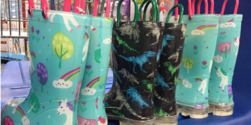 Sam’s Club Finds: Kids Unicorn Light Up Rain Boots Just $9.98 & Lots More