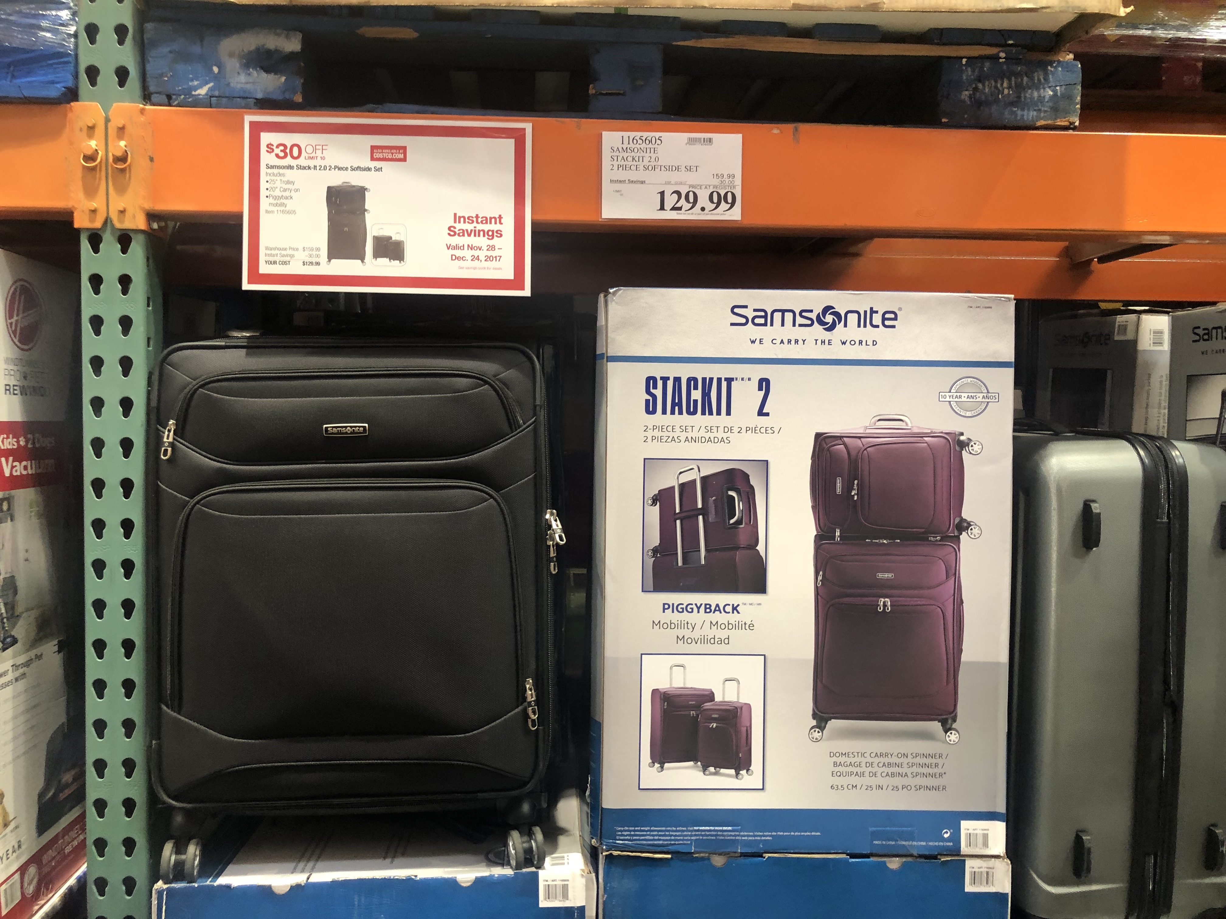 Samsonite 2025 stackit costco