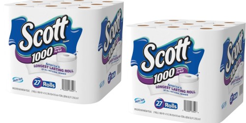 Amazon: Scott 1000 Bath Tissue 27-Roll Pack Only $14