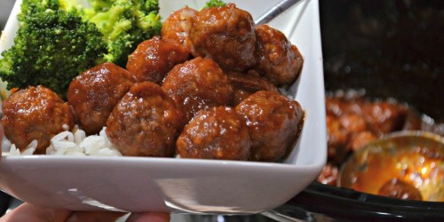 3 Ingredient Sweet and Sour Meatballs (Easy Slow Cooker Meal Idea)