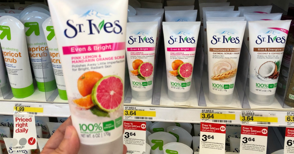 Target St. Ives Facial Scrub As Low As 1.29 Each After Gift Card