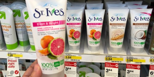 Target: St. Ives Facial Scrub As Low As $1.29 Each After Gift Card & Cash Back
