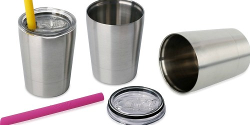 Amazon: Stainless Steel Sippy Cups 2-Pack Only $12.79 (Just $6.40 Per Cup)