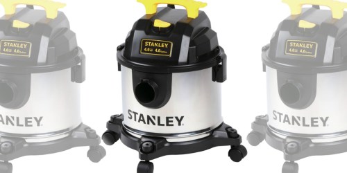 Stanley 4 Gallon Stainless Steel Wet/Dry Vac Only $20 (Regularly $50)