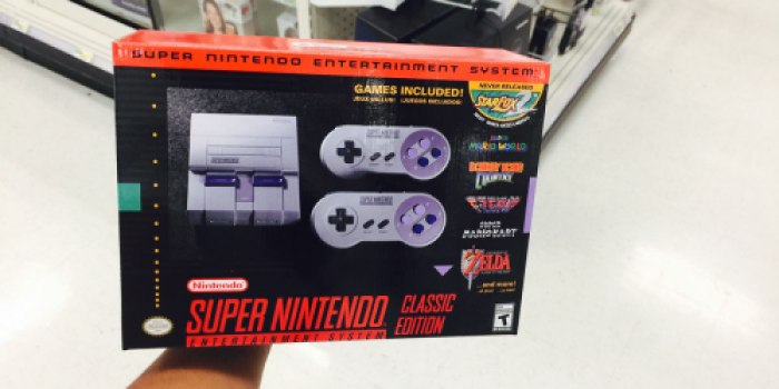 Super Nintendo Entertainment System Classic Edition Available on November 27th at ToysRUs