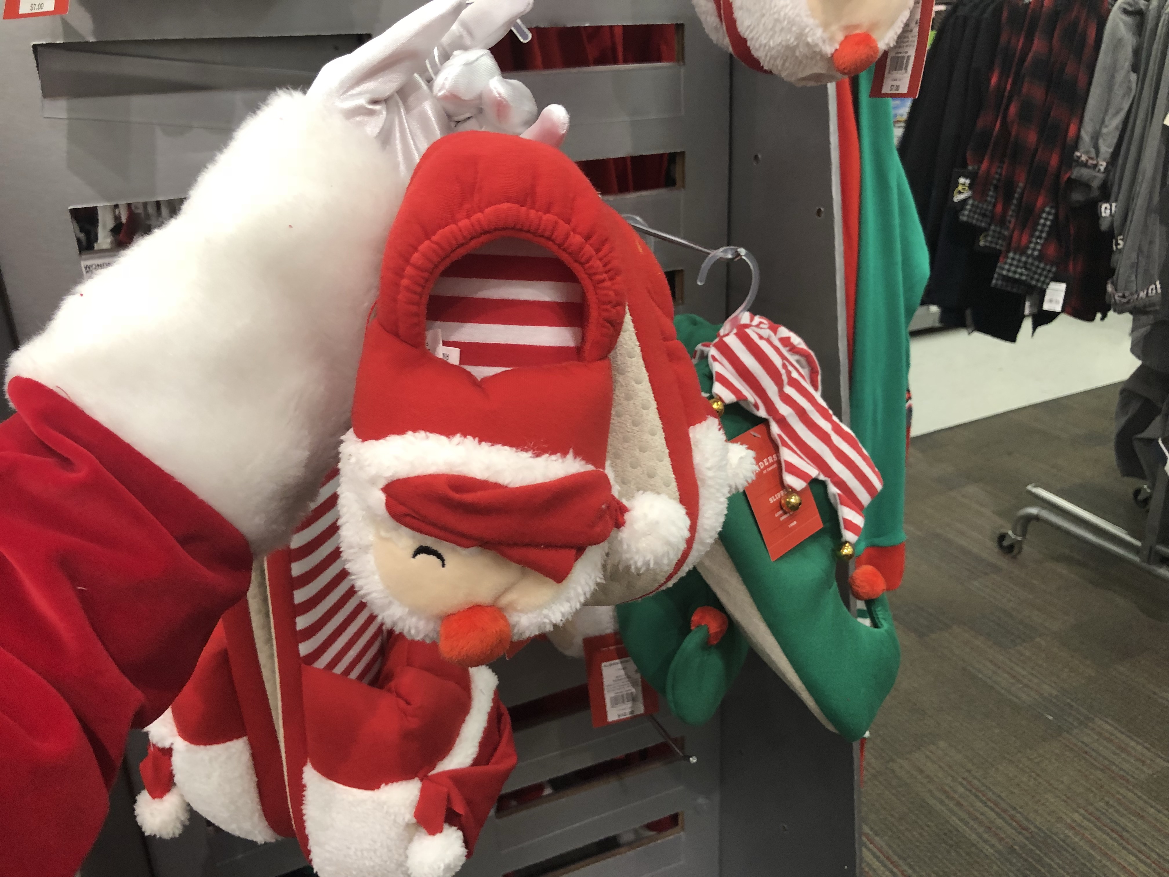 target santa slippers
