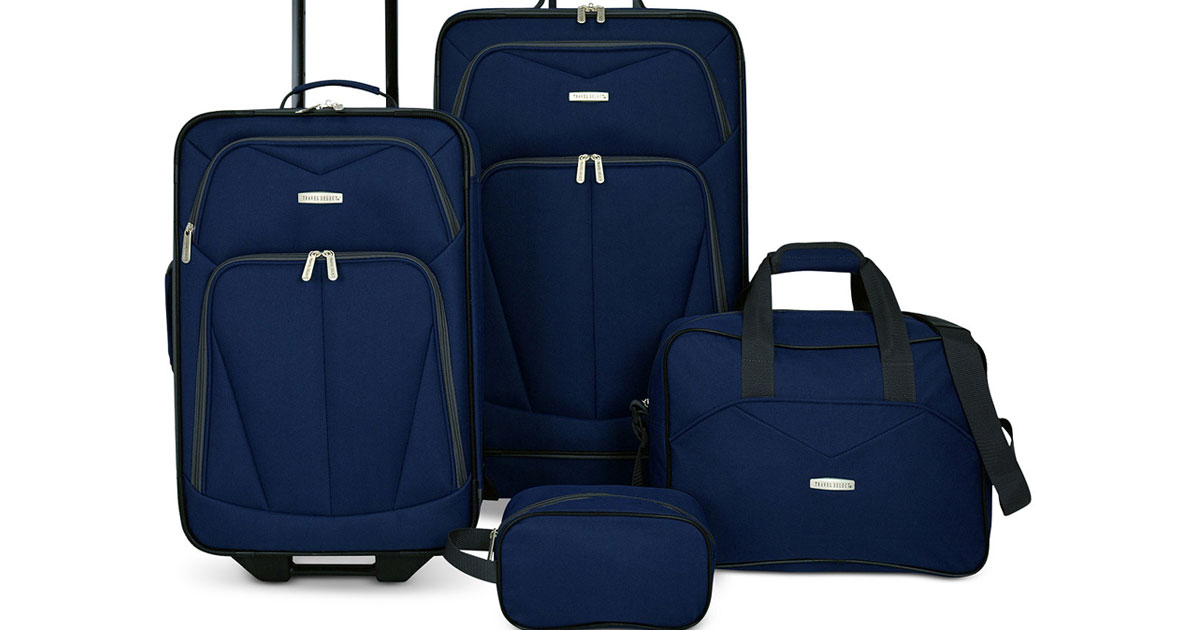 travel select 4 piece luggage set