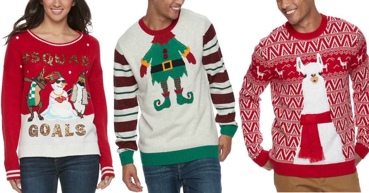 kohls christmas sweatshirts