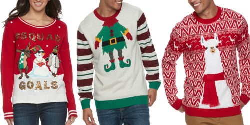 Ugly Christmas Sweaters ONLY $16.99 at Kohl’s (Regularly $60) + More