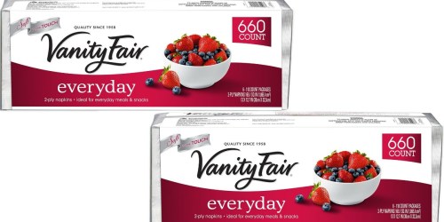 Amazon: Vanity Fair Napkins 660-Count Pack Only $6.14