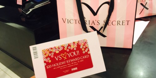Free $20 Victoria’s Secret Reward Card with $40 Purchase (In-Store and Online)
