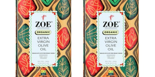 Amazon: TWO Zoe Organic Extra Virgin Olive Oil 25oz Tins Just $18.99 Shipped ($9.50 Each)
