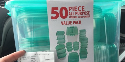 Office Depot/OfficeMax: 50-Piece Food Storage Containers Set Only $5 (Regularly $20)