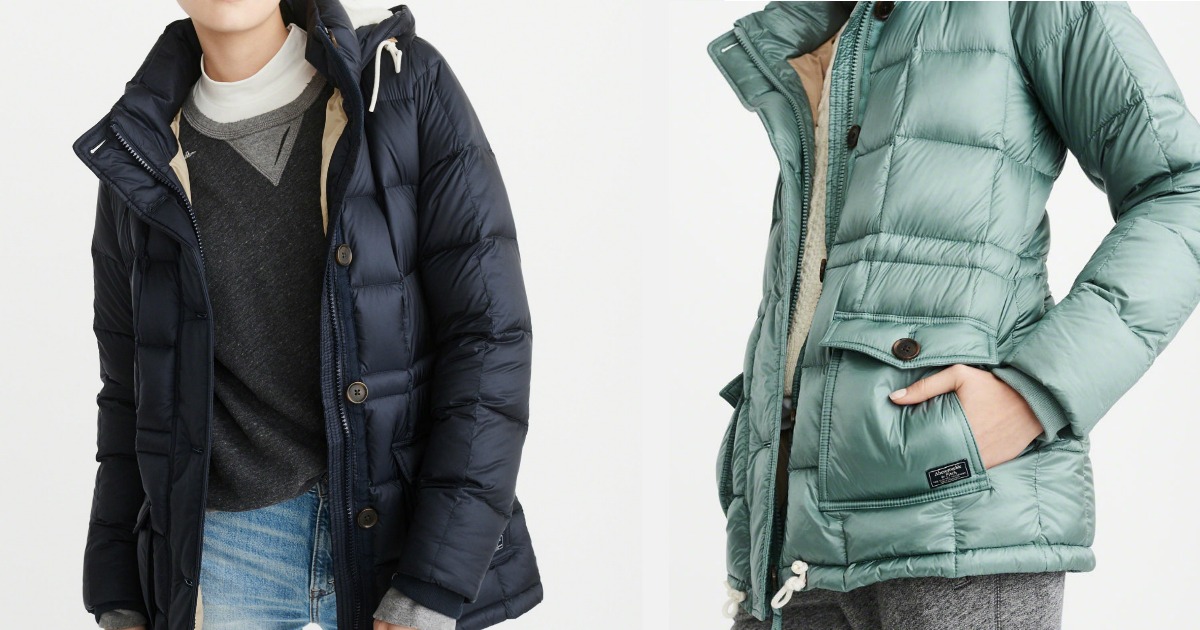 abercrombie and fitch down filled parka