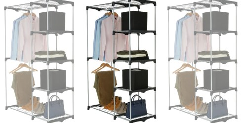 AmazonBasics Double Rod Freestanding Closet Only $26.87 Shipped