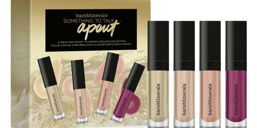 BareMinerals 4-Piece Mini Moxie Plumping Lip Gloss Collection Just $10 Shipped (Regularly $20)