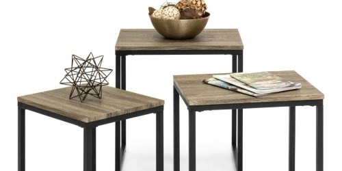 3-Piece Stacking Table Set Just $45 Shipped (Regularly $150)