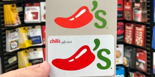 Buy $50 Chili’s Gift Card AND Score $20 in FREE Bonus eGift Cards (Today Only)