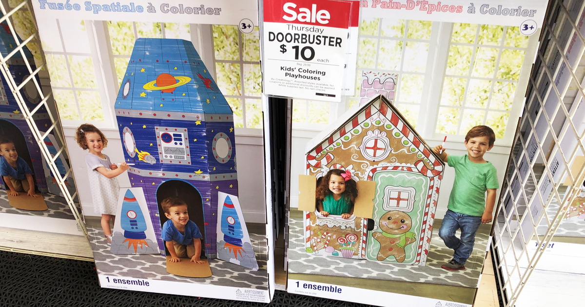 Michaels Large Kids Coloring Playhouses Just 10 Regularly 30 Readers Love These Hip2save