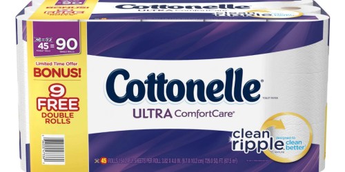 Walmart.com: Cottonelle Bathroom Tissue 45-Double Rolls Just $15.98 (36¢ Per Roll)