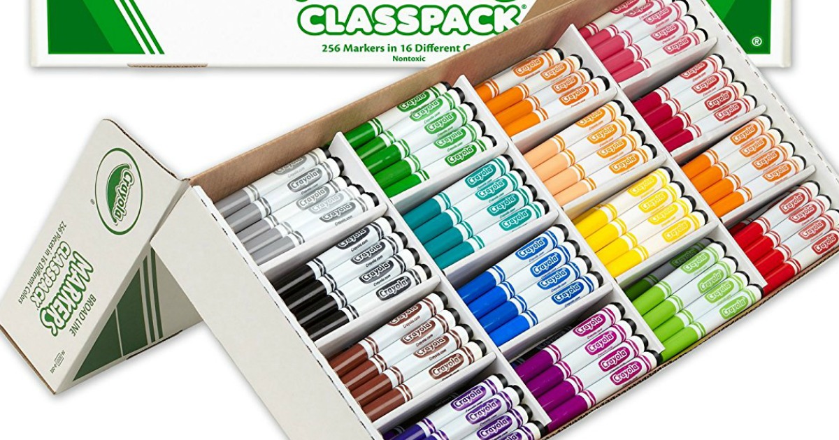 Crayola Broad Line Markers - Classpack, Assorted Colors, Set of 256