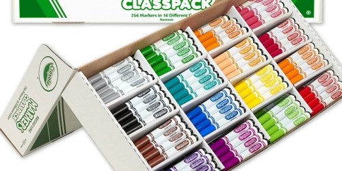 Crayola Broad Line Markers 256-Count Classpack Just $30.68 Shipped (Regularly $58)