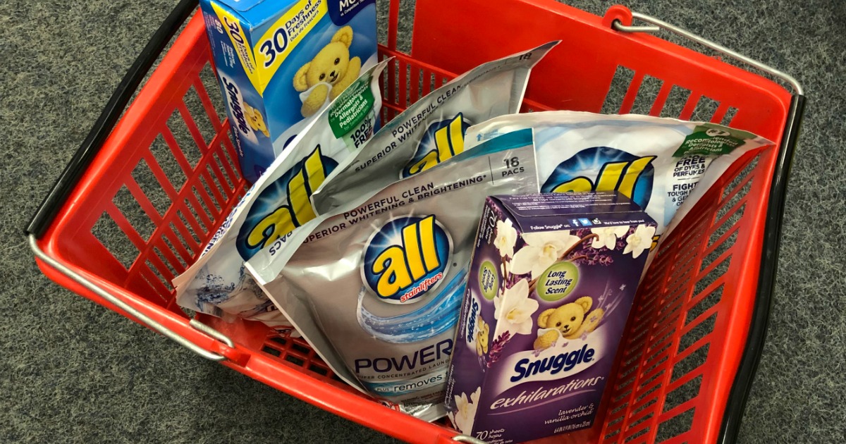 CVS All Laundry Detergent and Snuggle Fabric Softener Sheets Just 93