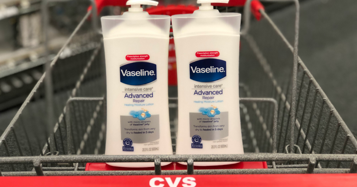 50 Off LARGE Vaseline Intensive Care Lotions at CVS After Rewards (No Coupons Needed)