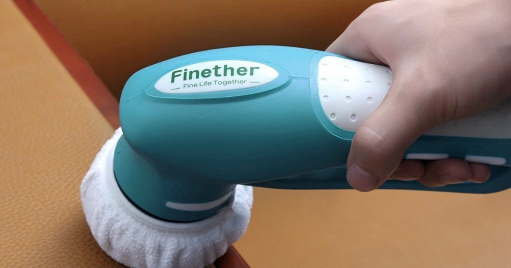 Finether Rechargeable Household Power Scrubber Brush with 1