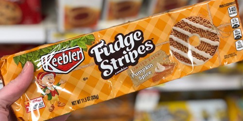Over 40% Off Keebler Fudge Stripes Pumpkin or Peppermint Cookies at Target