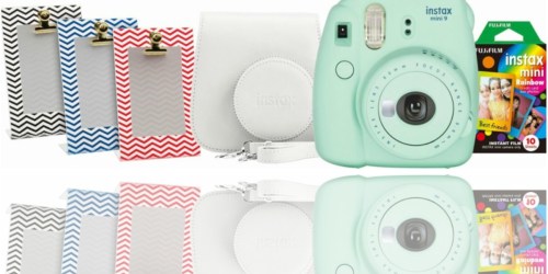 Fujifilm Mint Green instax mini 9 Instant Camera Bundle Just $79.99 Shipped (Regularly $110) + More