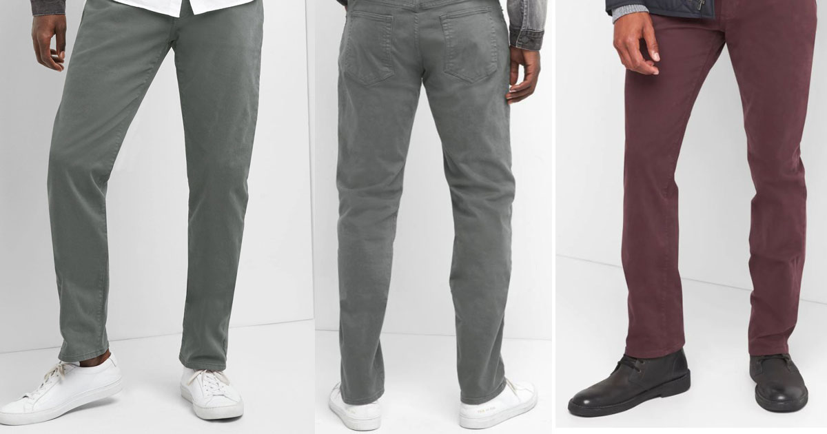 gap mens twill pants