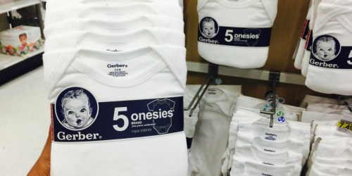 Gerber Onesies 5-Pack Just $6.49 (Only $1.30 Each) at Target + More