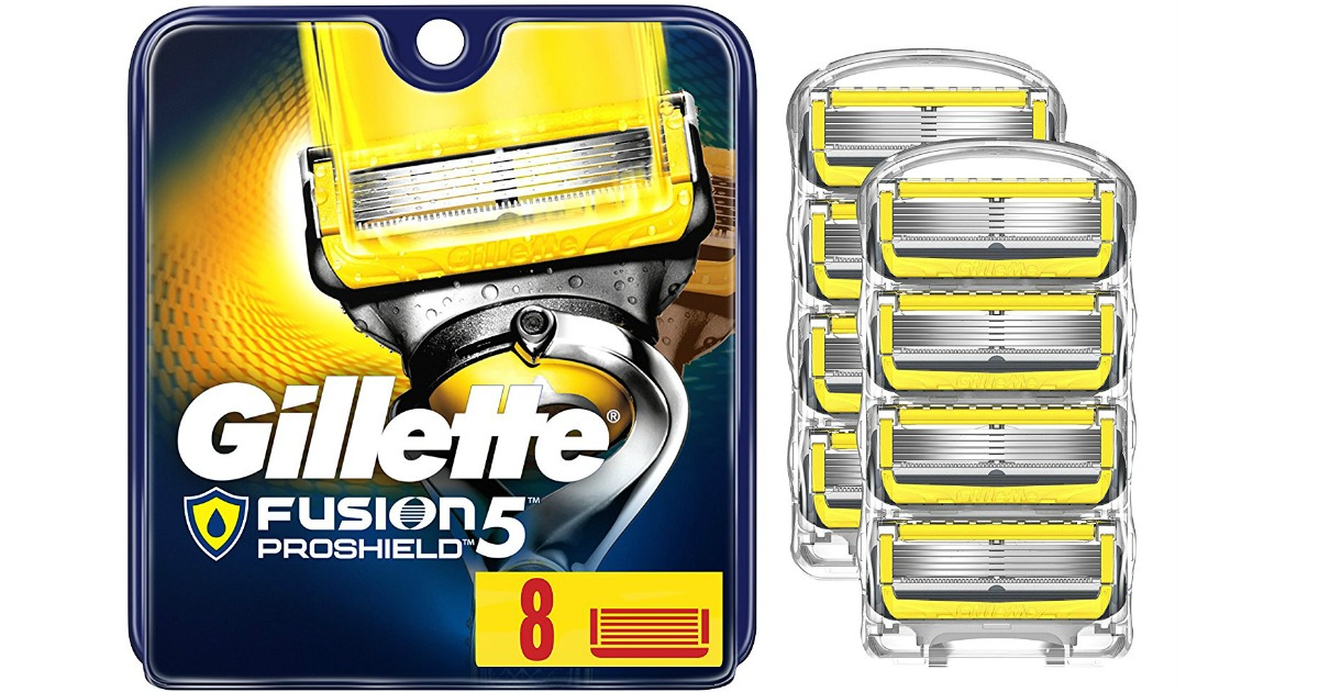 Amazon Gillette Fusion5 ProShield Razor Blades Refills 8Count Pack Only 17.99 Shipped