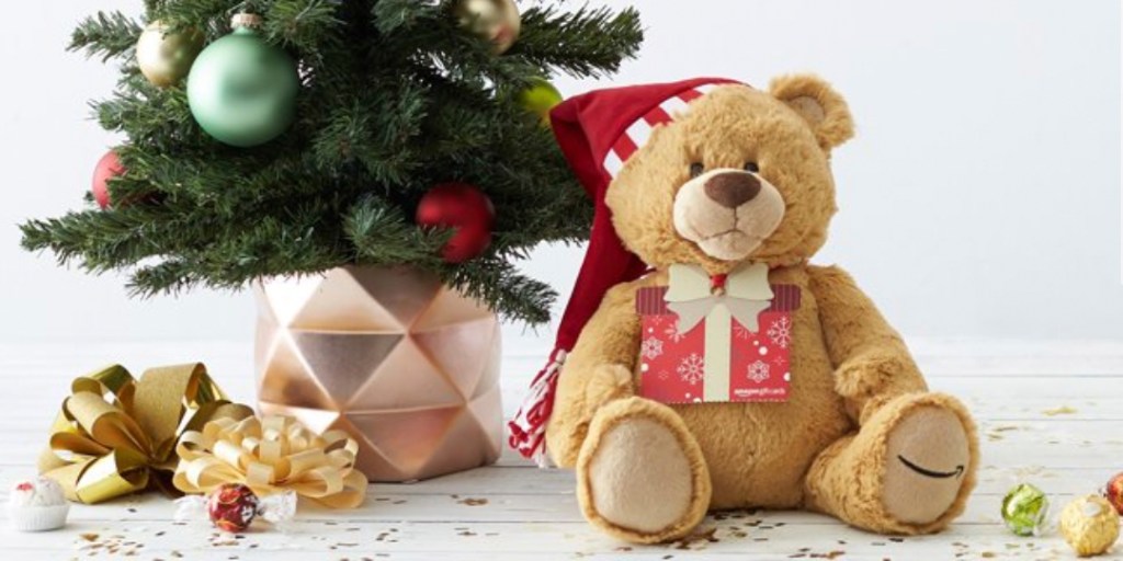 Free Holiday Gund Bear with $100+ Amazon Gift Card Purchase (Prime ...