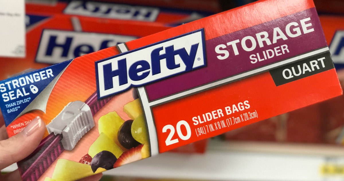 Hefty Slider Bags 20Count Packs Only 99¢ at Target + More